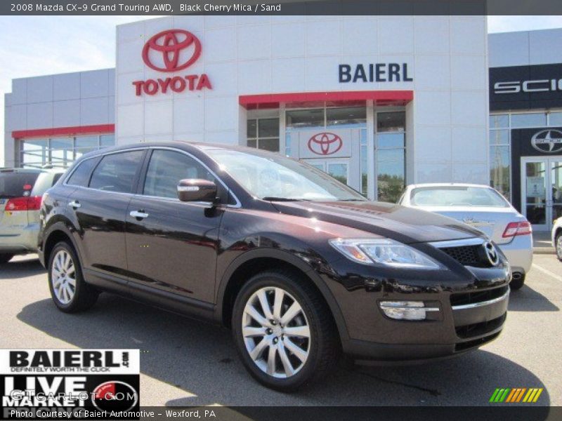 Black Cherry Mica / Sand 2008 Mazda CX-9 Grand Touring AWD