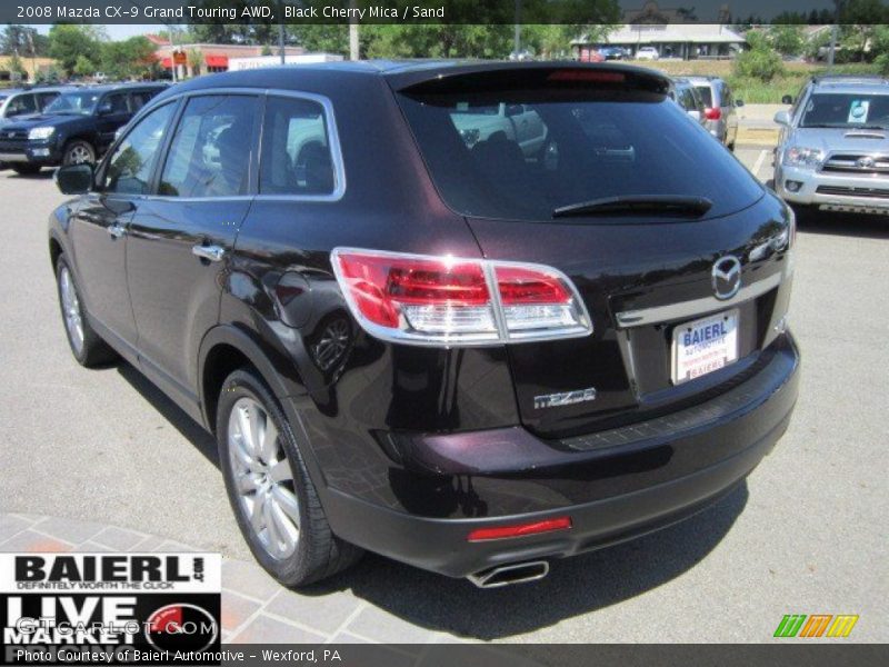 Black Cherry Mica / Sand 2008 Mazda CX-9 Grand Touring AWD