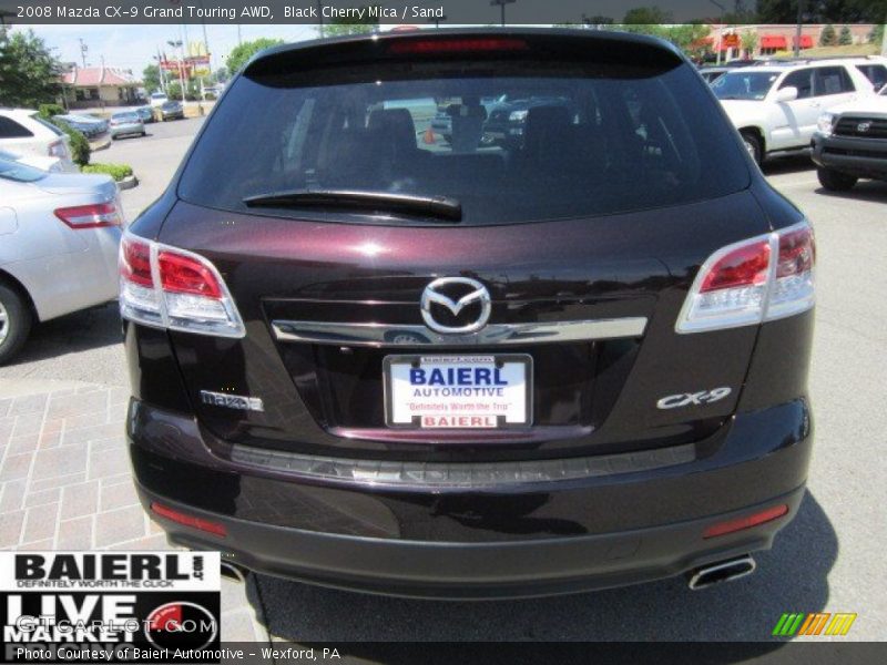 Black Cherry Mica / Sand 2008 Mazda CX-9 Grand Touring AWD