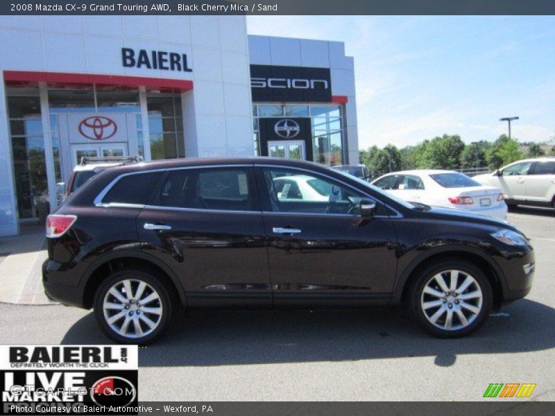 Black Cherry Mica / Sand 2008 Mazda CX-9 Grand Touring AWD