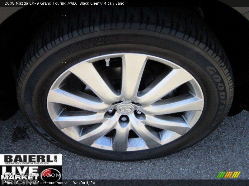 Black Cherry Mica / Sand 2008 Mazda CX-9 Grand Touring AWD