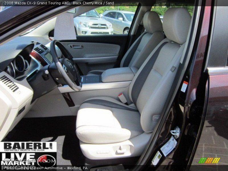 Black Cherry Mica / Sand 2008 Mazda CX-9 Grand Touring AWD
