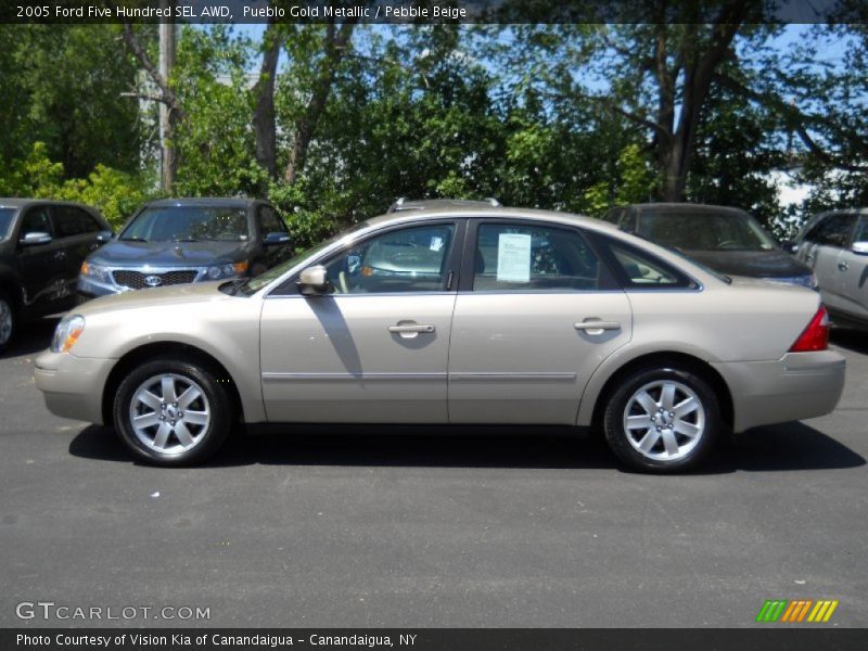 Pueblo Gold Metallic / Pebble Beige 2005 Ford Five Hundred SEL AWD