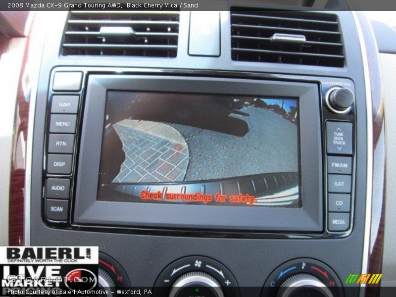 Black Cherry Mica / Sand 2008 Mazda CX-9 Grand Touring AWD