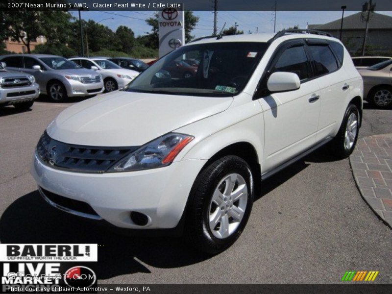 Glacier Pearl White / Cafe Latte 2007 Nissan Murano S AWD