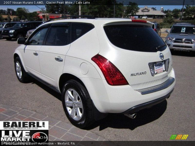 Glacier Pearl White / Cafe Latte 2007 Nissan Murano S AWD