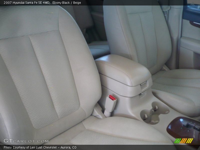 Ebony Black / Beige 2007 Hyundai Santa Fe SE 4WD