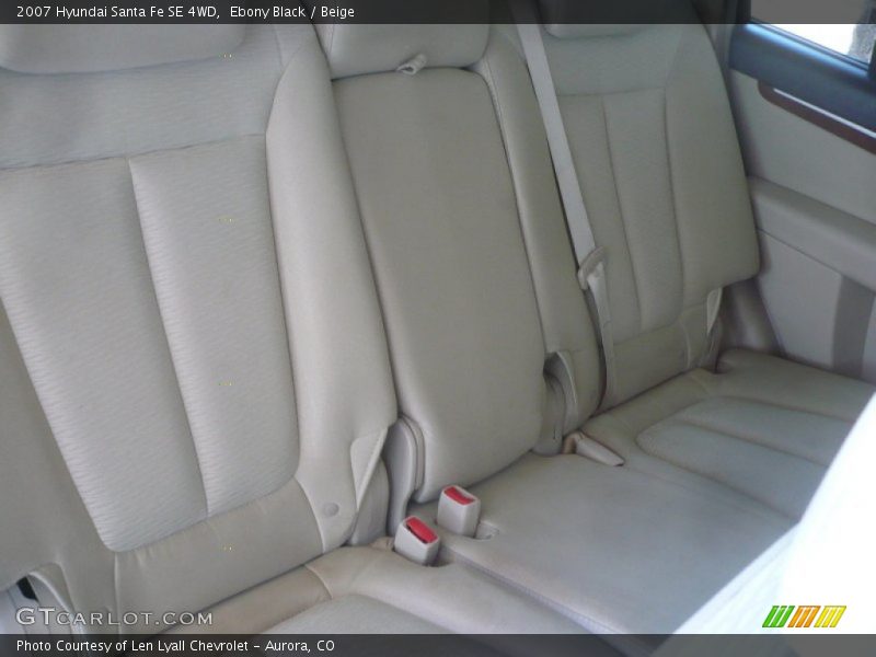Ebony Black / Beige 2007 Hyundai Santa Fe SE 4WD