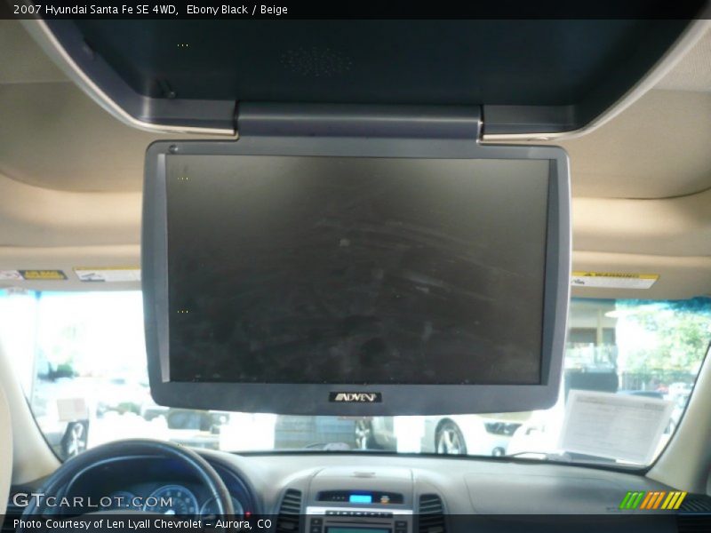 Ebony Black / Beige 2007 Hyundai Santa Fe SE 4WD