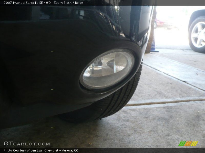 Ebony Black / Beige 2007 Hyundai Santa Fe SE 4WD