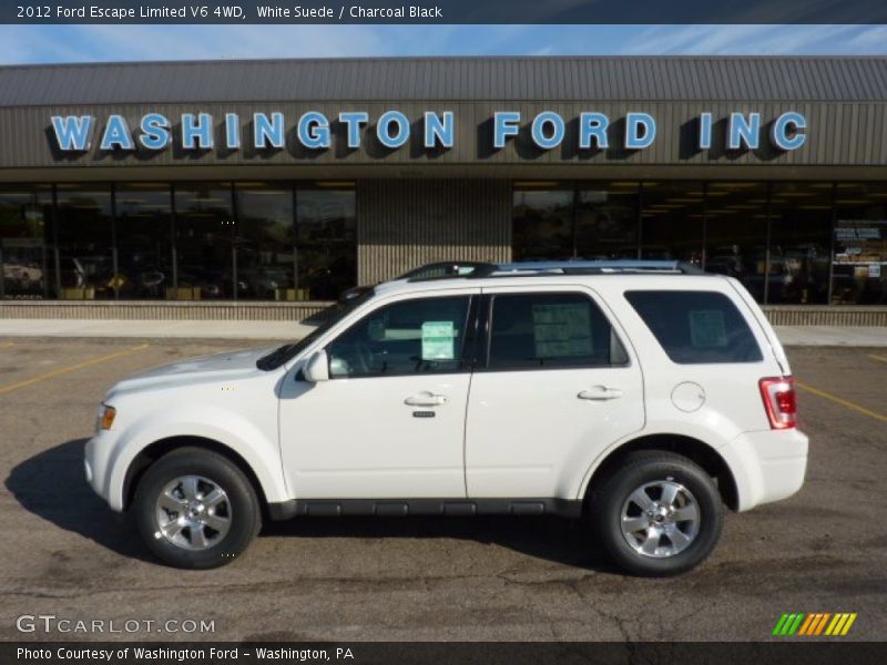 White Suede / Charcoal Black 2012 Ford Escape Limited V6 4WD