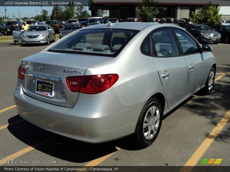 Quicksilver / Gray 2010 Hyundai Elantra GLS