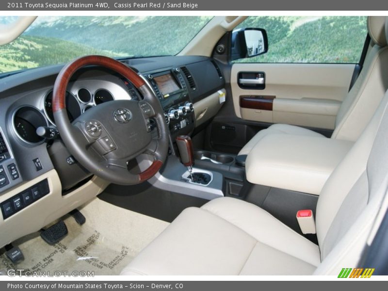  2011 Sequoia Platinum 4WD Sand Beige Interior