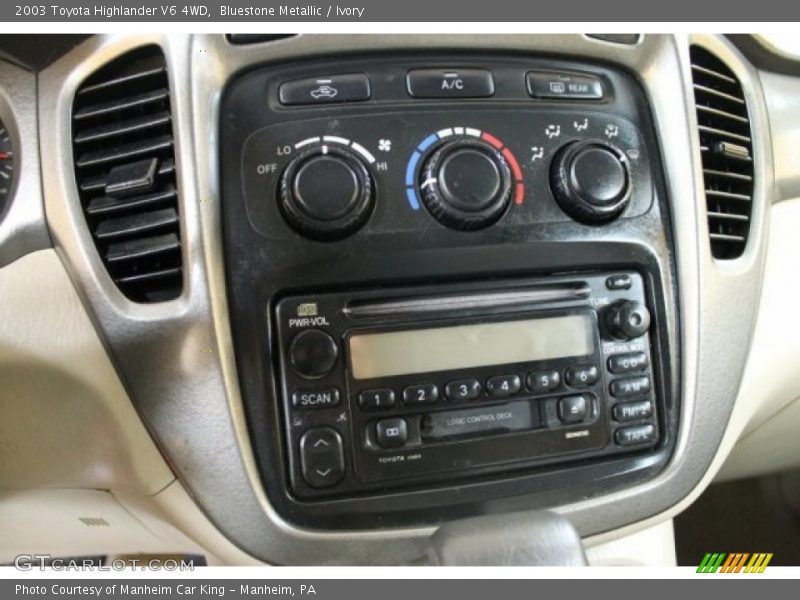 Bluestone Metallic / Ivory 2003 Toyota Highlander V6 4WD