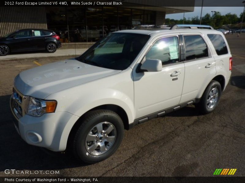 White Suede / Charcoal Black 2012 Ford Escape Limited V6 4WD