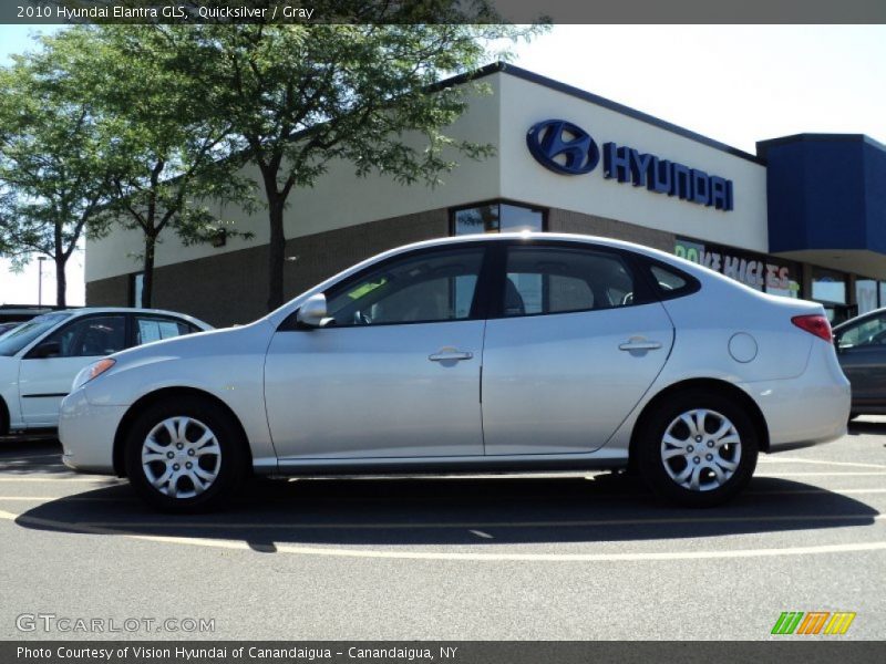 Quicksilver / Gray 2010 Hyundai Elantra GLS