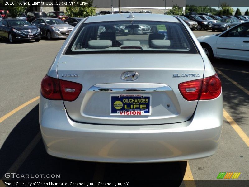 Quicksilver / Gray 2010 Hyundai Elantra GLS