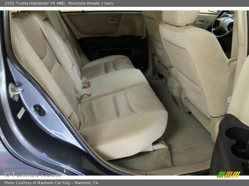 Bluestone Metallic / Ivory 2003 Toyota Highlander V6 4WD