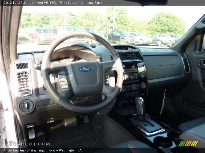 White Suede / Charcoal Black 2012 Ford Escape Limited V6 4WD