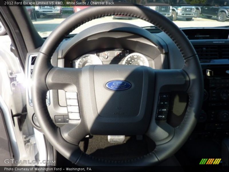 White Suede / Charcoal Black 2012 Ford Escape Limited V6 4WD