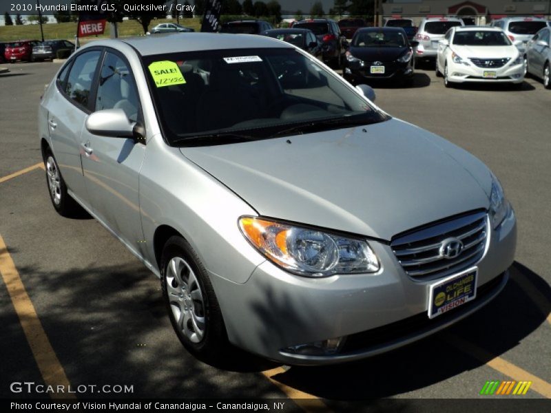 Quicksilver / Gray 2010 Hyundai Elantra GLS