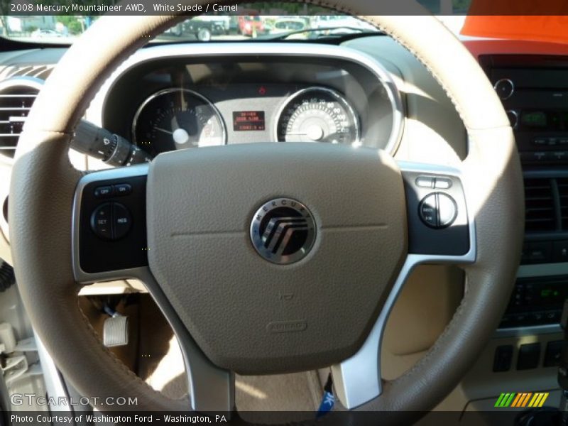 White Suede / Camel 2008 Mercury Mountaineer AWD