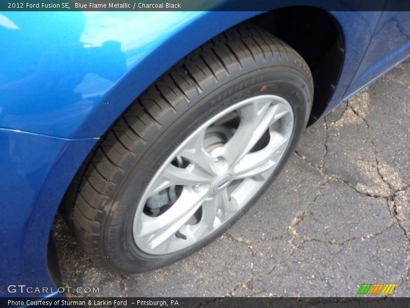 Blue Flame Metallic / Charcoal Black 2012 Ford Fusion SE
