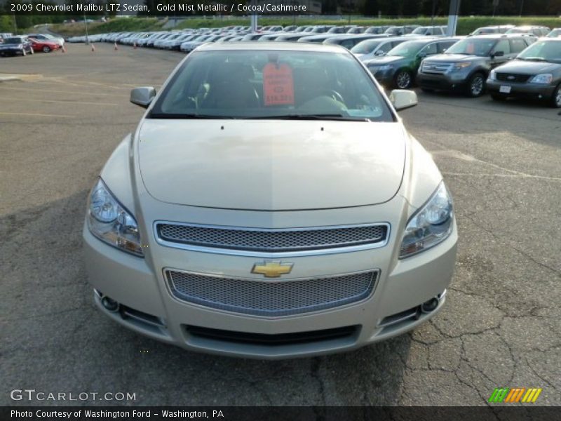 Gold Mist Metallic / Cocoa/Cashmere 2009 Chevrolet Malibu LTZ Sedan