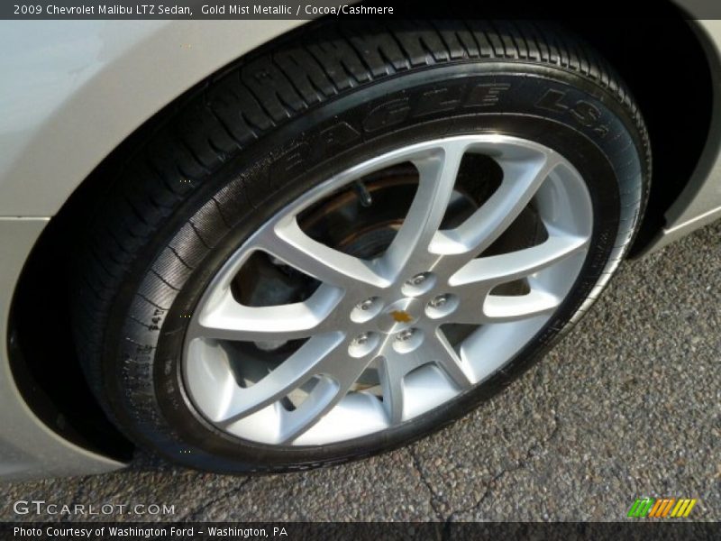 Gold Mist Metallic / Cocoa/Cashmere 2009 Chevrolet Malibu LTZ Sedan