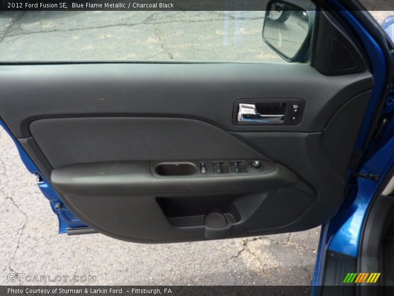 Blue Flame Metallic / Charcoal Black 2012 Ford Fusion SE