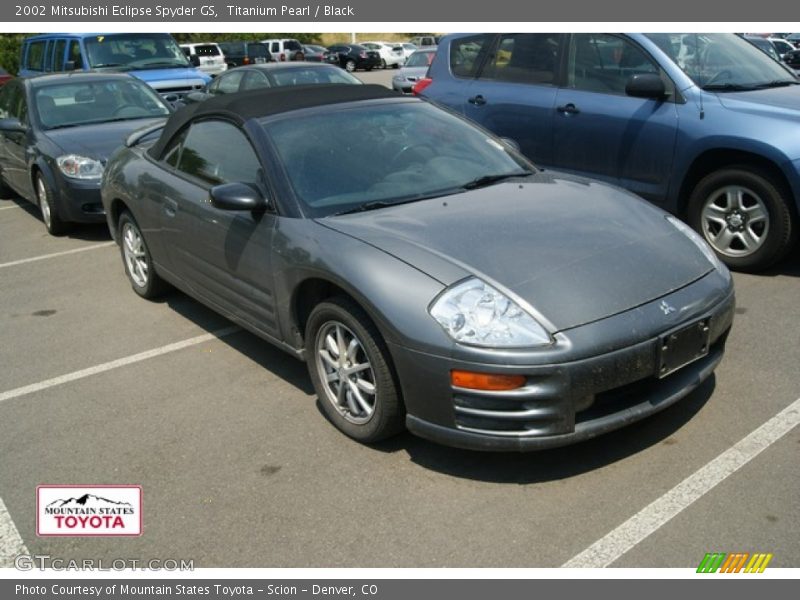 Titanium Pearl / Black 2002 Mitsubishi Eclipse Spyder GS