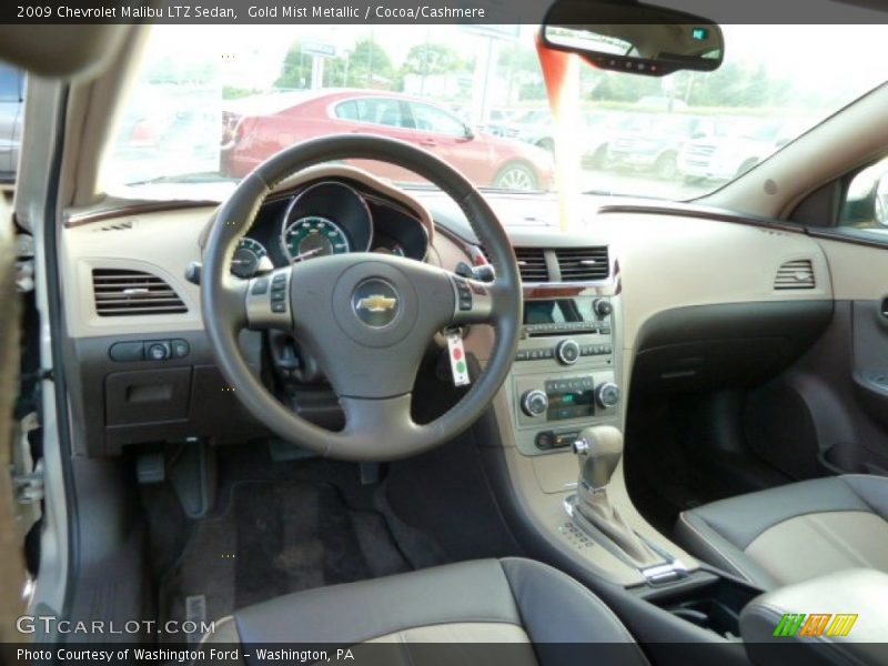 Gold Mist Metallic / Cocoa/Cashmere 2009 Chevrolet Malibu LTZ Sedan