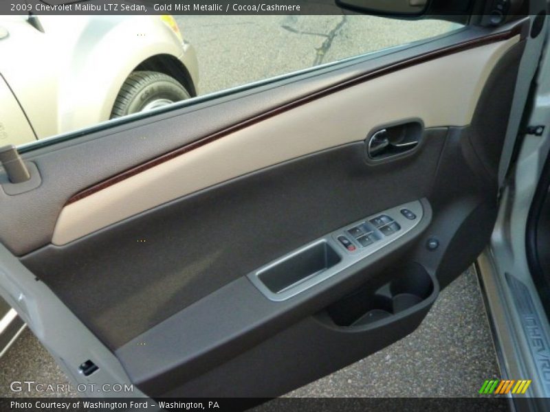 Gold Mist Metallic / Cocoa/Cashmere 2009 Chevrolet Malibu LTZ Sedan