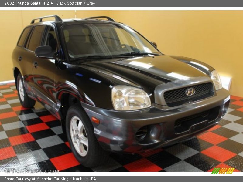 Black Obsidian / Gray 2002 Hyundai Santa Fe 2.4