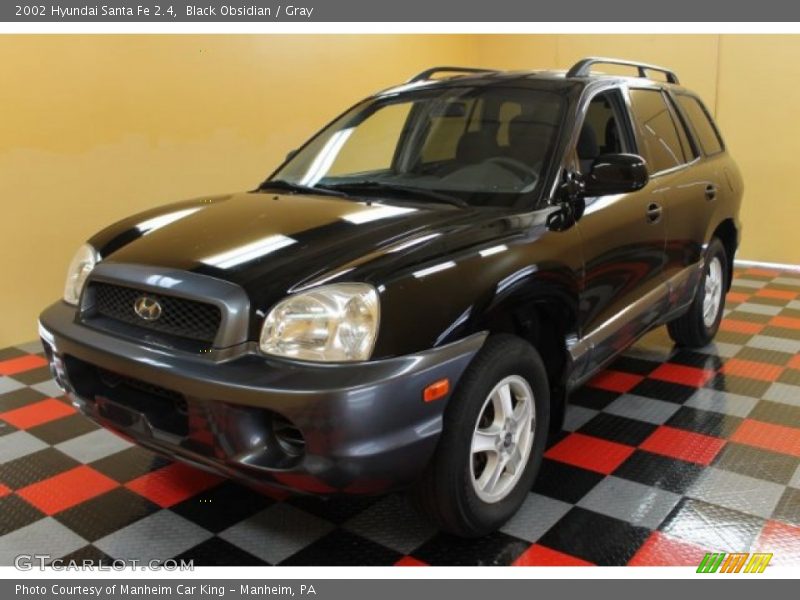 Black Obsidian / Gray 2002 Hyundai Santa Fe 2.4