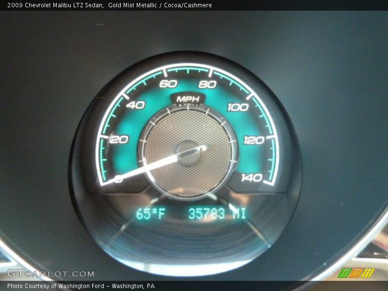 Gold Mist Metallic / Cocoa/Cashmere 2009 Chevrolet Malibu LTZ Sedan