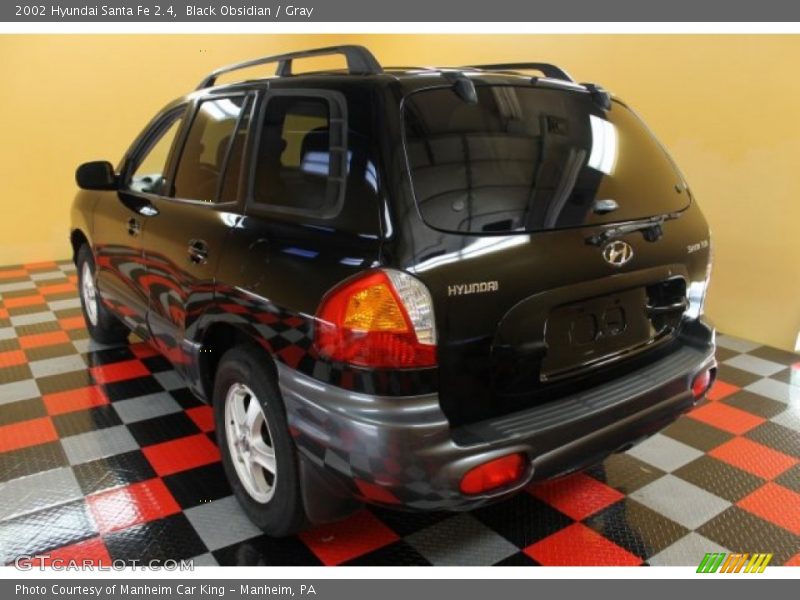 Black Obsidian / Gray 2002 Hyundai Santa Fe 2.4