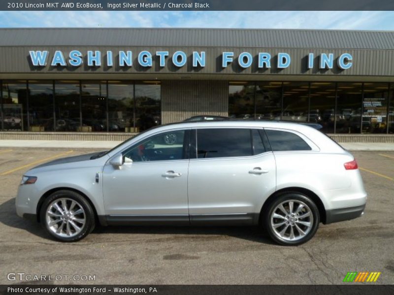 Ingot Silver Metallic / Charcoal Black 2010 Lincoln MKT AWD EcoBoost