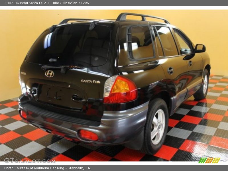 Black Obsidian / Gray 2002 Hyundai Santa Fe 2.4