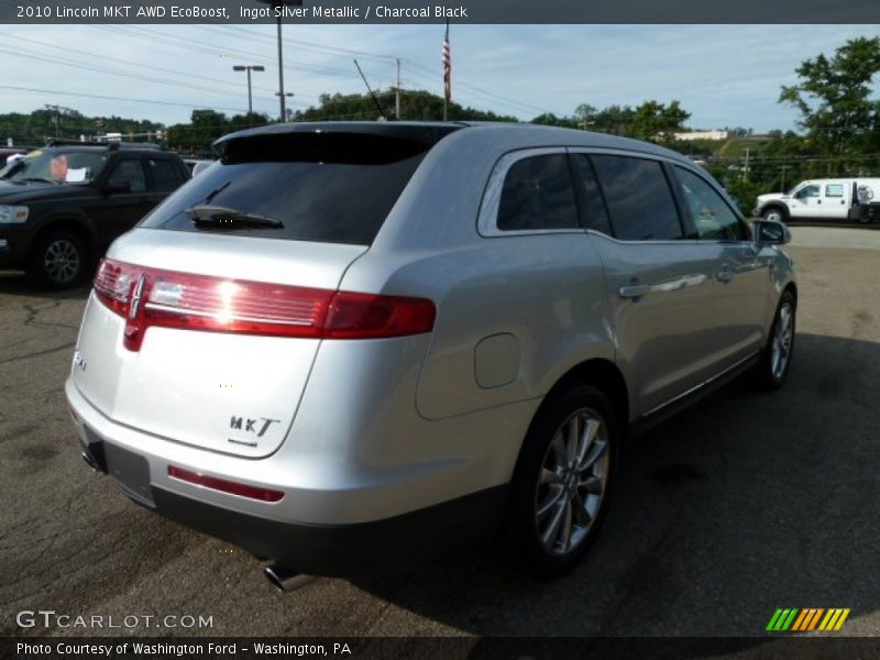 Ingot Silver Metallic / Charcoal Black 2010 Lincoln MKT AWD EcoBoost