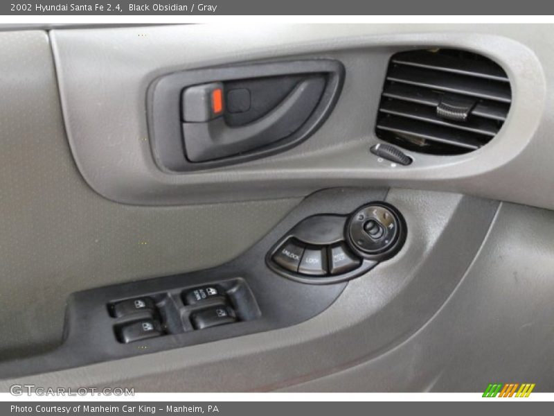 Black Obsidian / Gray 2002 Hyundai Santa Fe 2.4