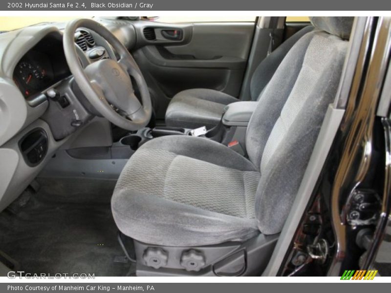 Black Obsidian / Gray 2002 Hyundai Santa Fe 2.4