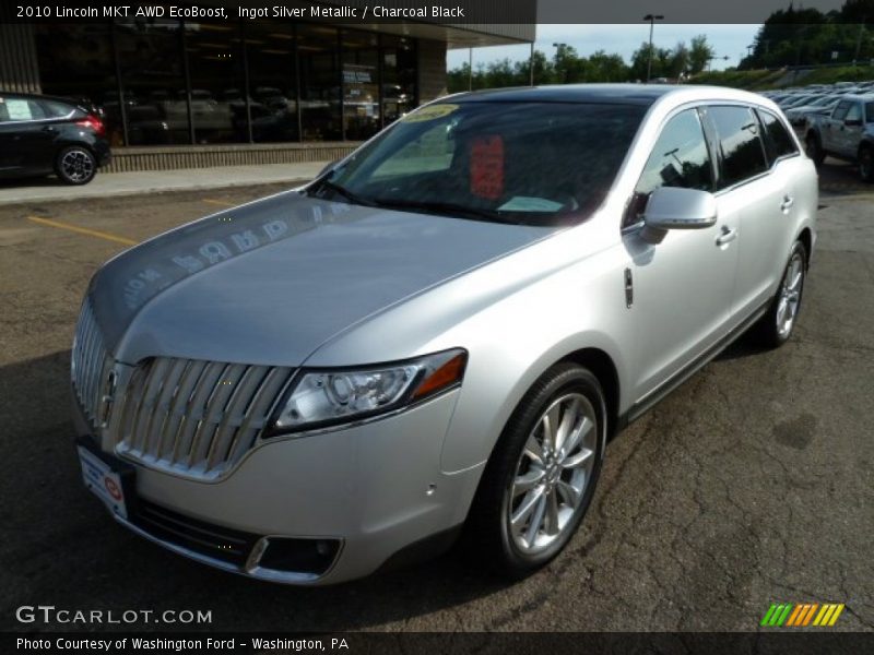 Ingot Silver Metallic / Charcoal Black 2010 Lincoln MKT AWD EcoBoost