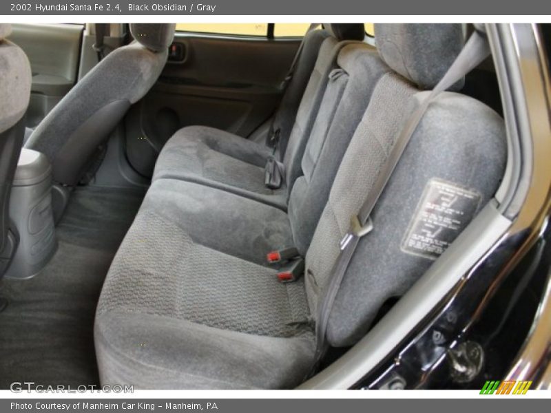 Black Obsidian / Gray 2002 Hyundai Santa Fe 2.4