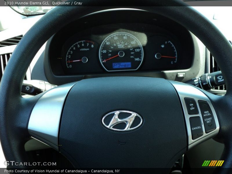 Quicksilver / Gray 2010 Hyundai Elantra GLS