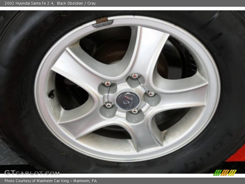 Black Obsidian / Gray 2002 Hyundai Santa Fe 2.4