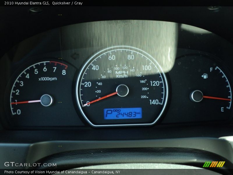 Quicksilver / Gray 2010 Hyundai Elantra GLS