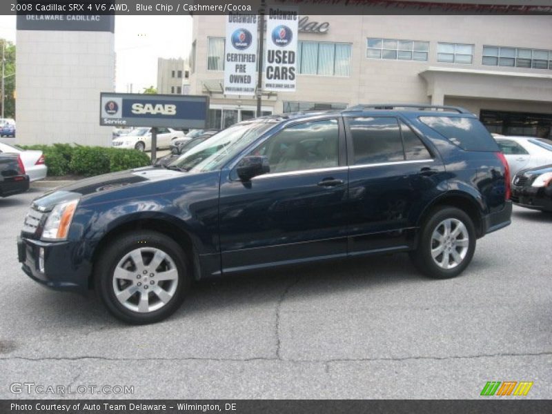 Blue Chip / Cashmere/Cocoa 2008 Cadillac SRX 4 V6 AWD