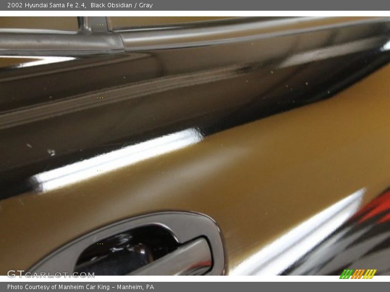 Black Obsidian / Gray 2002 Hyundai Santa Fe 2.4