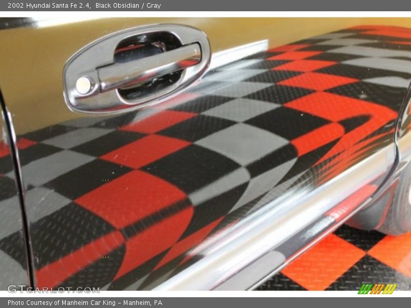 Black Obsidian / Gray 2002 Hyundai Santa Fe 2.4